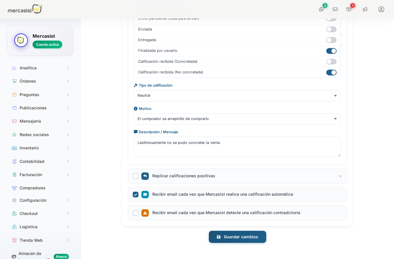 Configuracion de replica de calificaciones