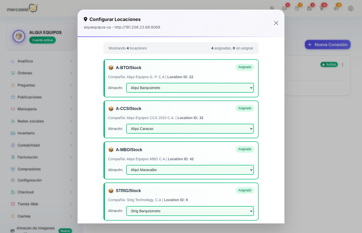 Configurar Locaciones Odoo